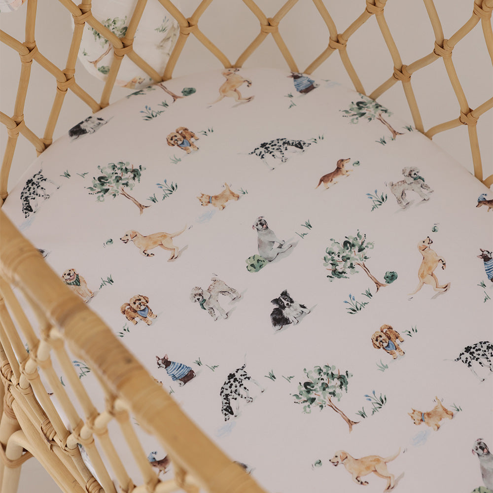 Dog Park Bassinet Sheet/Change Pad Cover