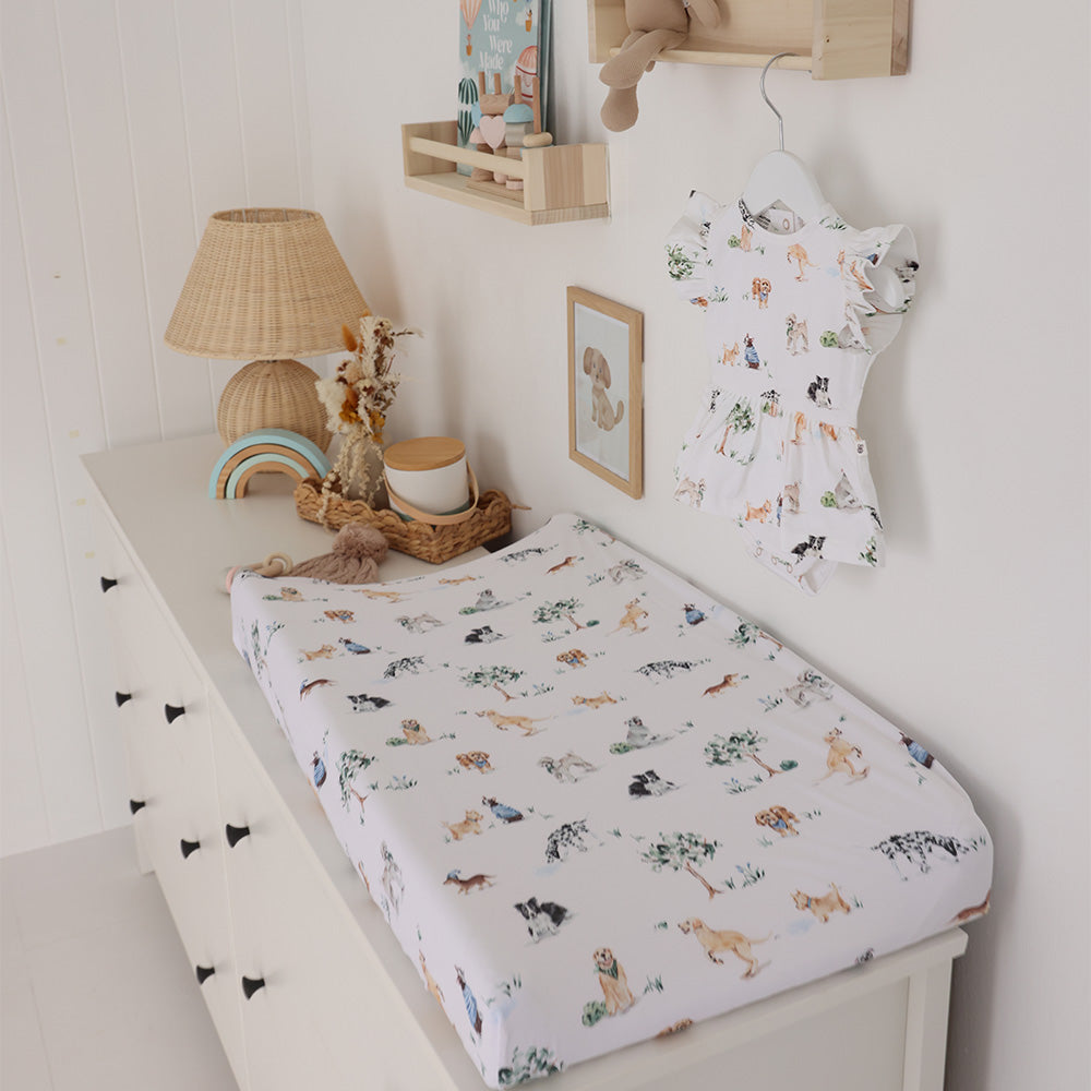 Dog Park Bassinet Sheet/Change Pad Cover