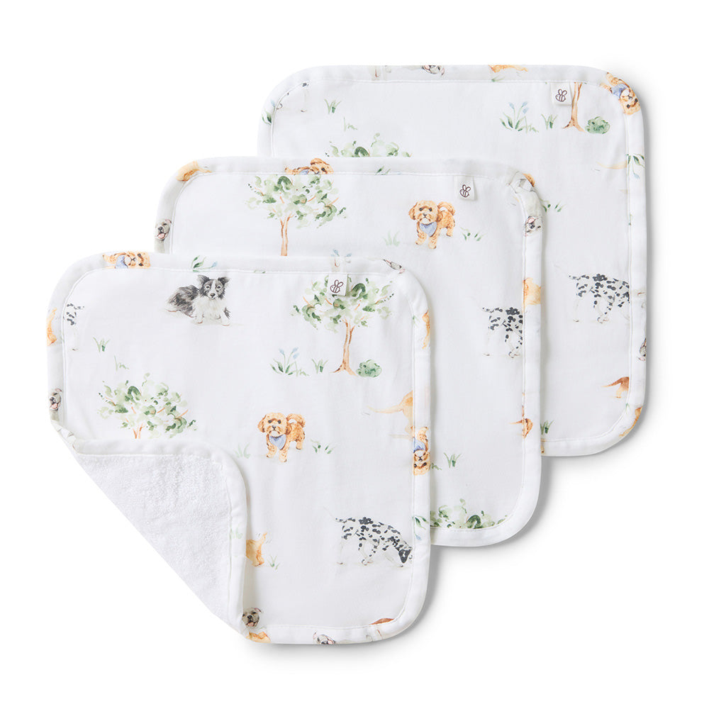 Dog Park Wash Cloths - 3 Pack