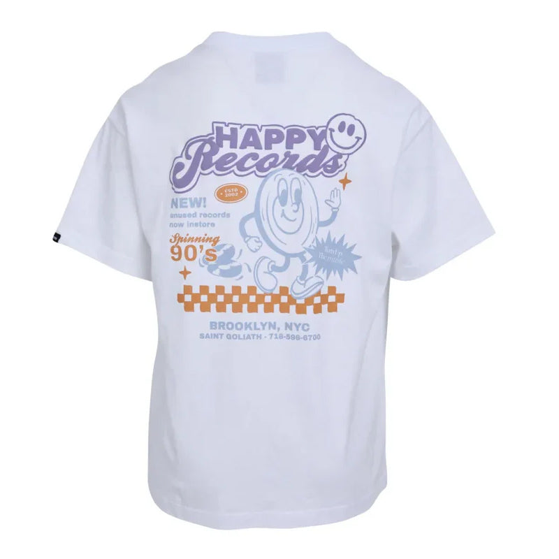 Happy Records Tee (White)