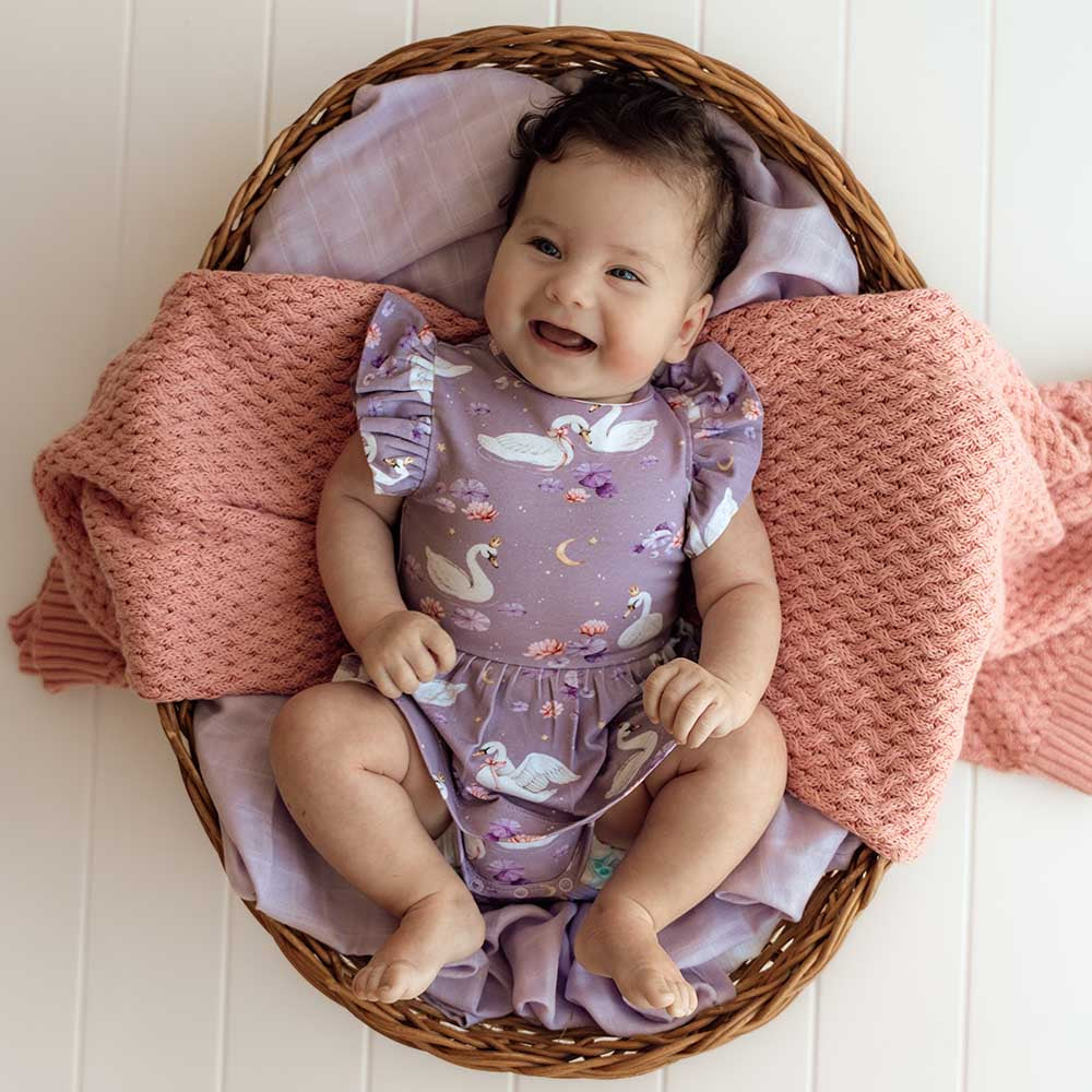 Swan Lake Short Sleeve Dress