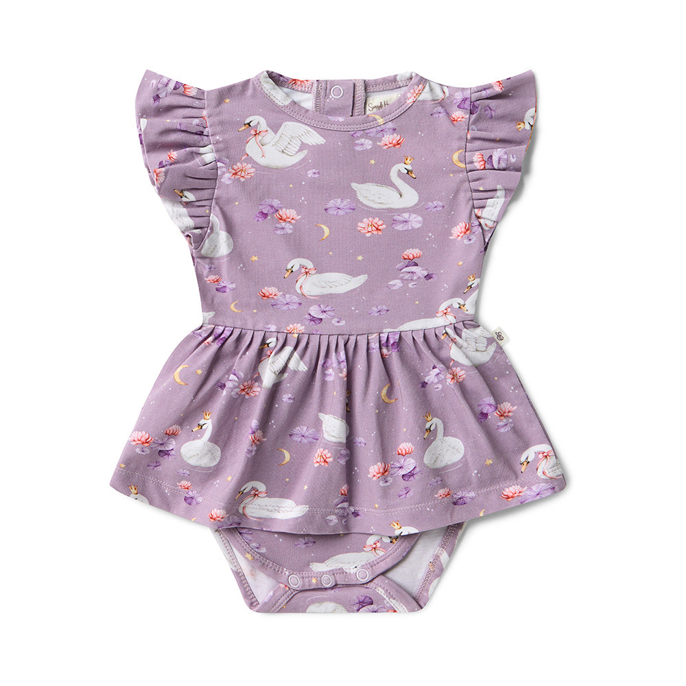 Swan Lake Short Sleeve Dress