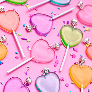 Lollipop Heart Necklace (Ass Colours)