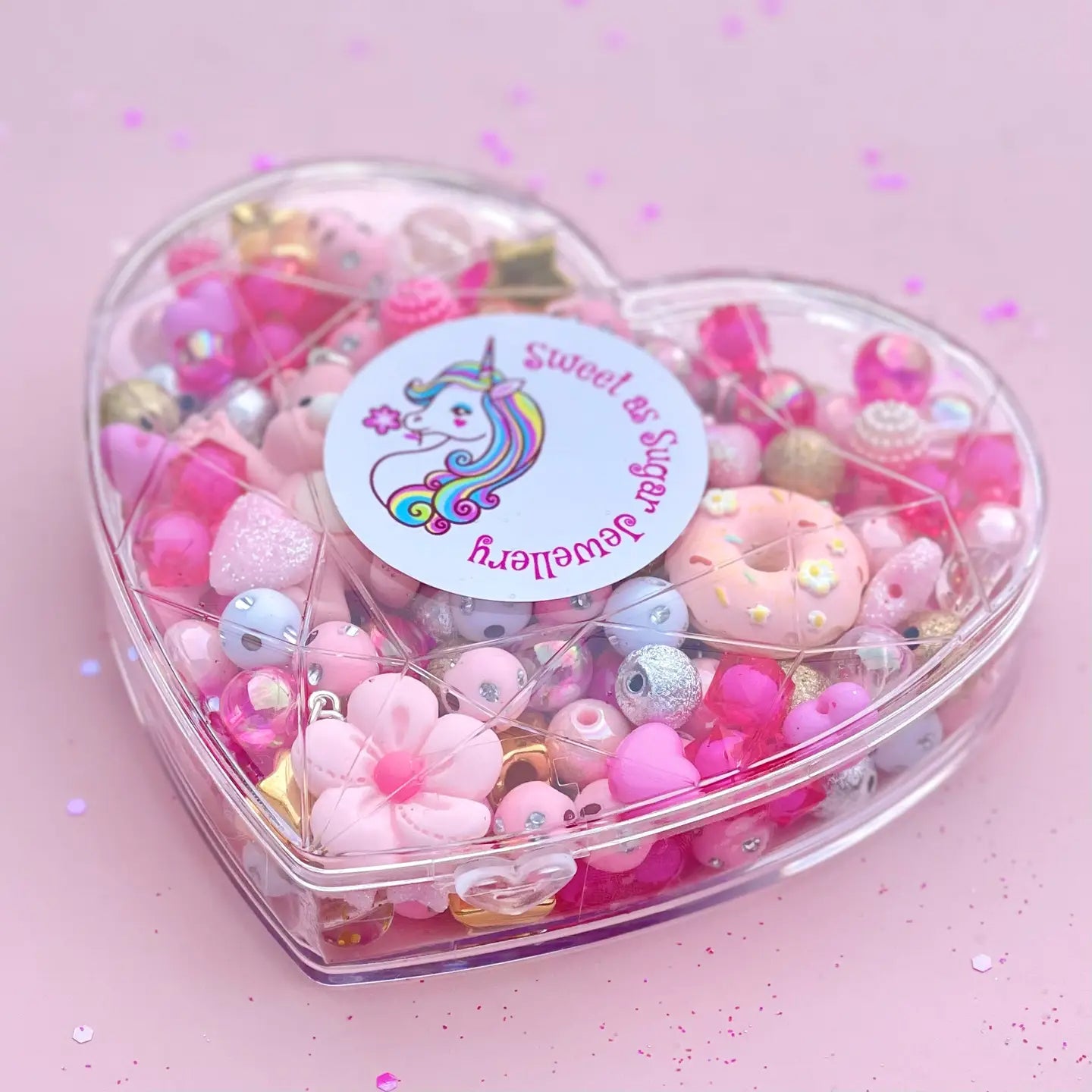 Pink Heart Jewellery Making Kit