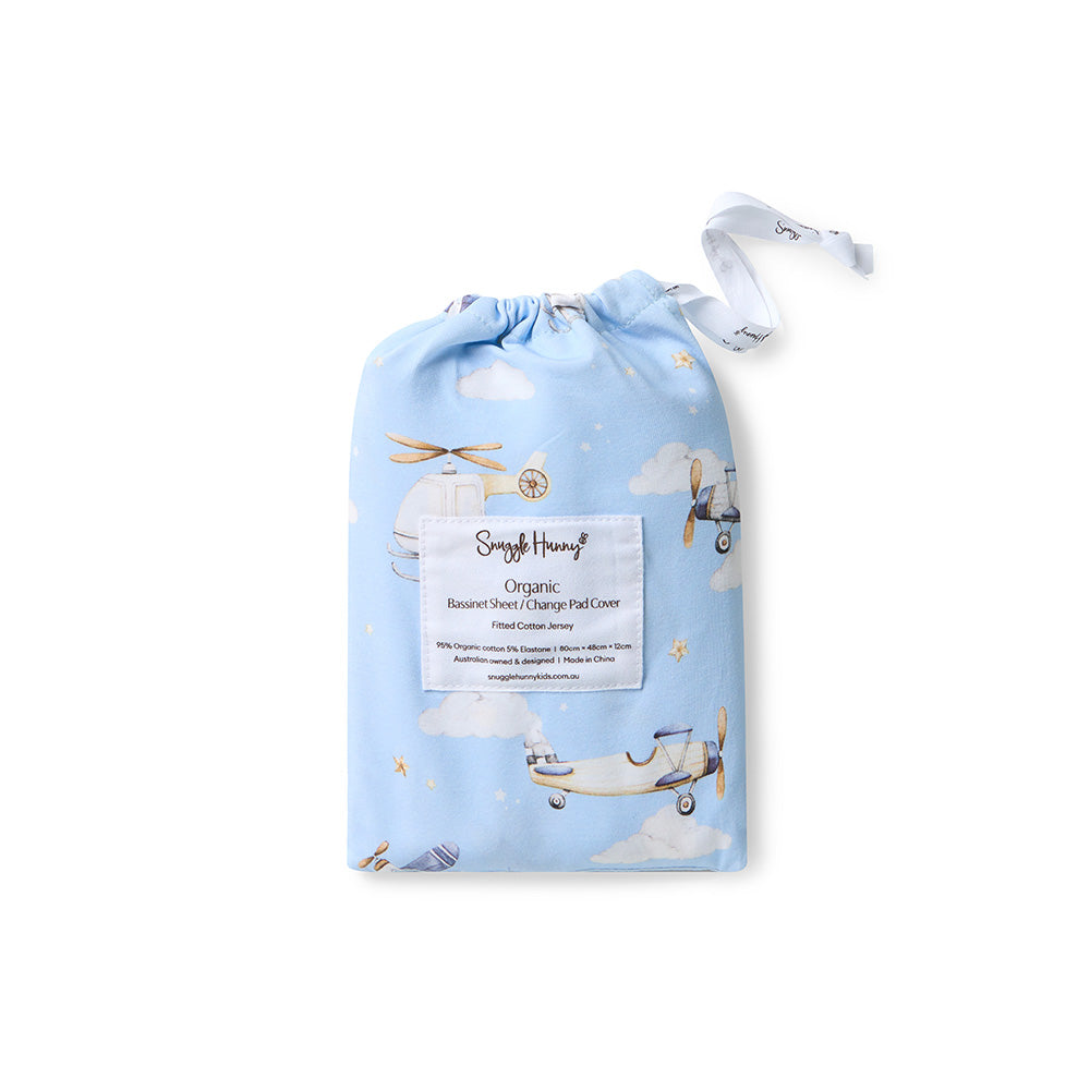 Taking Flight Bassinet Sheet/Change Pad Cover