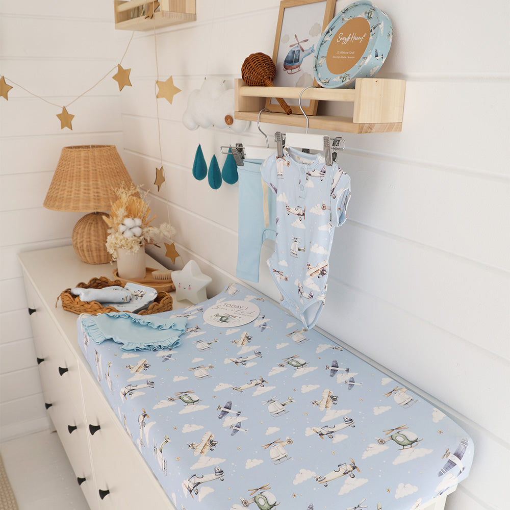 Taking Flight Bassinet Sheet/Change Pad Cover