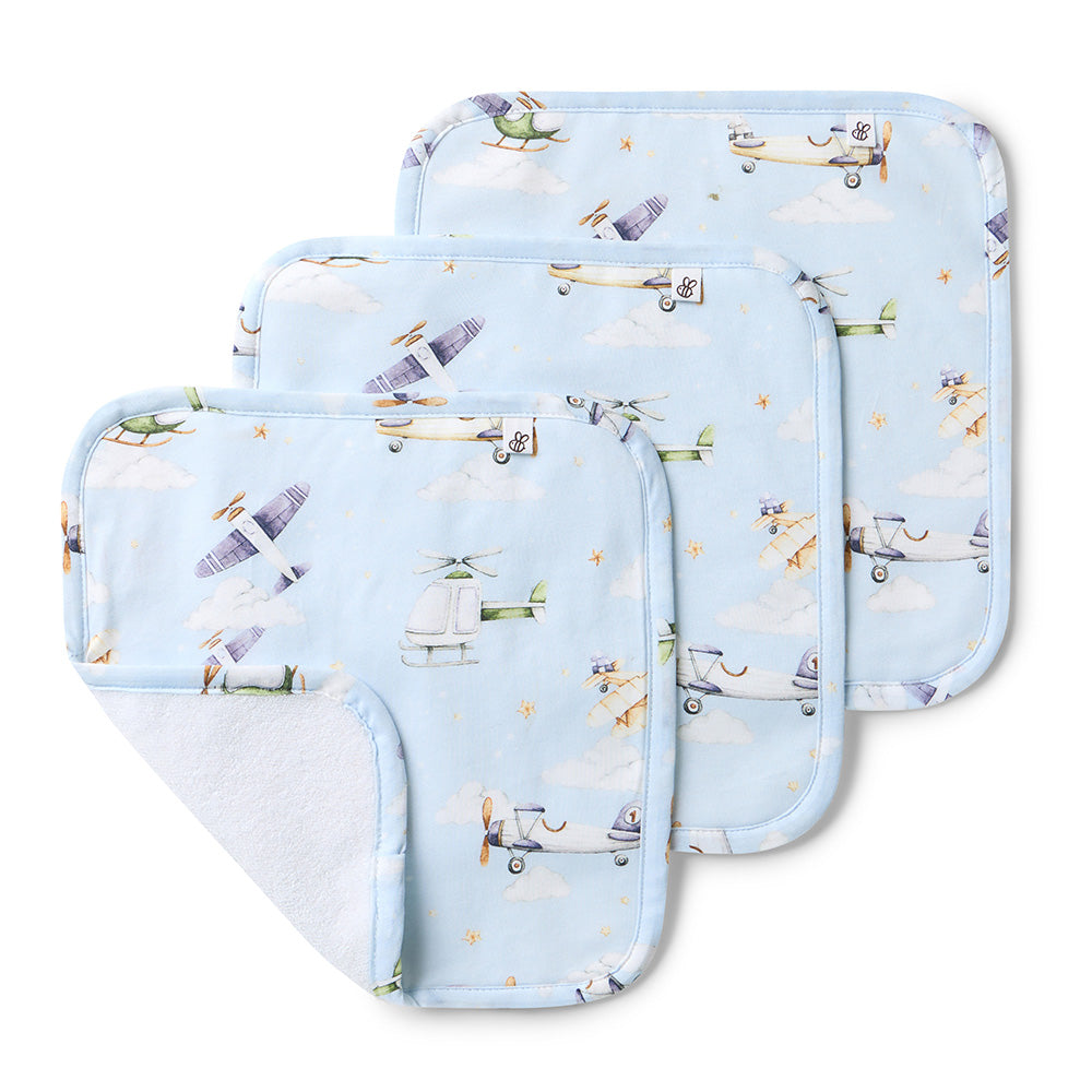 Taking Flight Wash Cloths - 3 Pack