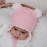 Teddy Fleecy Beanie (Baby Pink Marle)