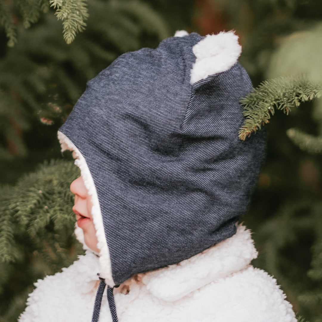 Teddy Fleecy Beanie (Denim)