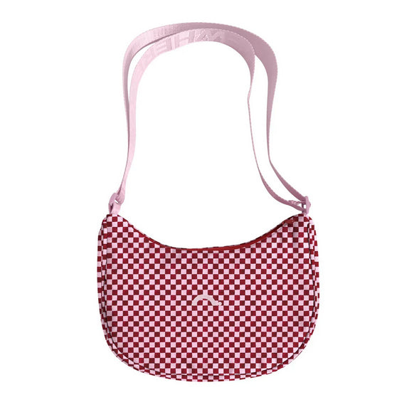 Crimson Haze Medium Crescent Bag