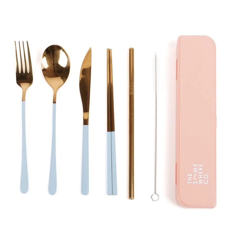 Gold/Blue Cutlery Kit