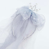 Tiara & Veil Headband (Grey)