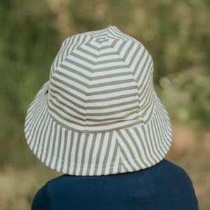 Toddler Bucket Sun Hat (Khaki Stripe)