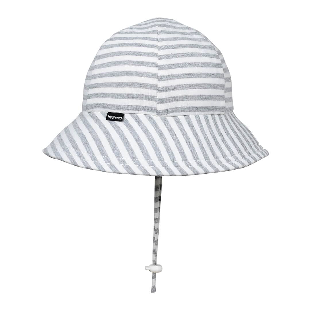Toddler Bucket Sun Hat (Grey Stripe)
