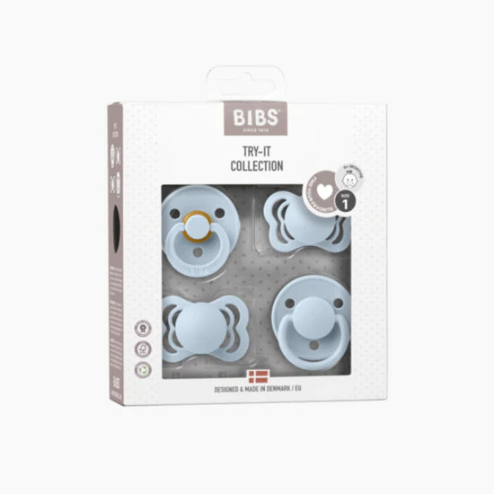 BIBS Try-It Collection 4pk (Baby Blue)
