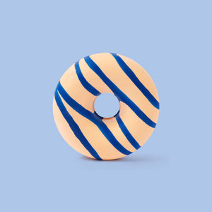 Drizzle Donut Handmade Sidewalk Chalk (Orange/Blue)