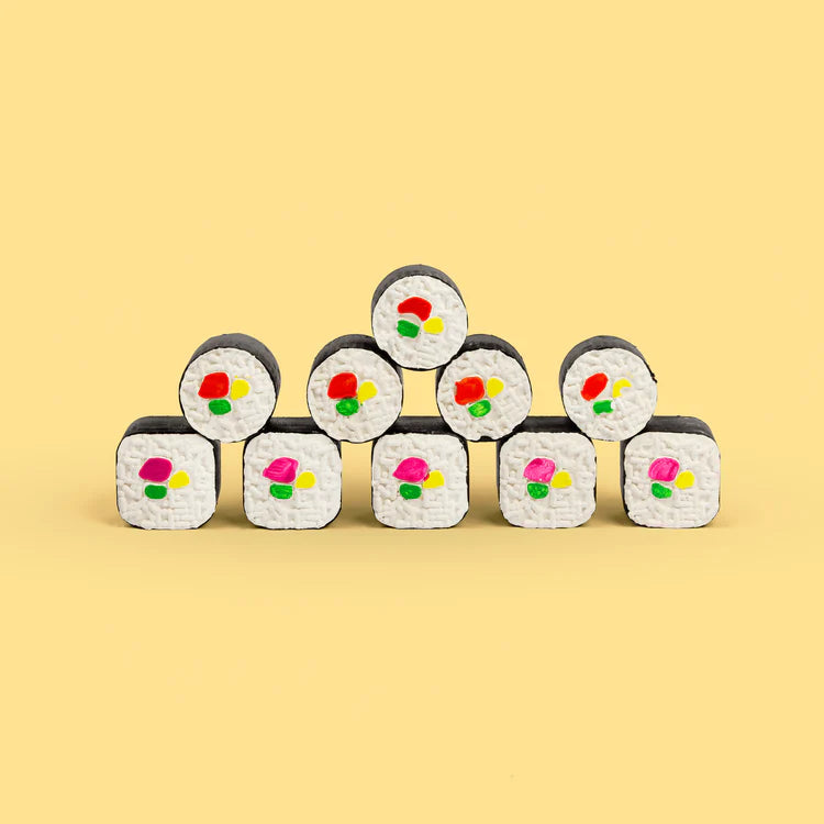 Sushi Maki Roll Sidewalk Chalk