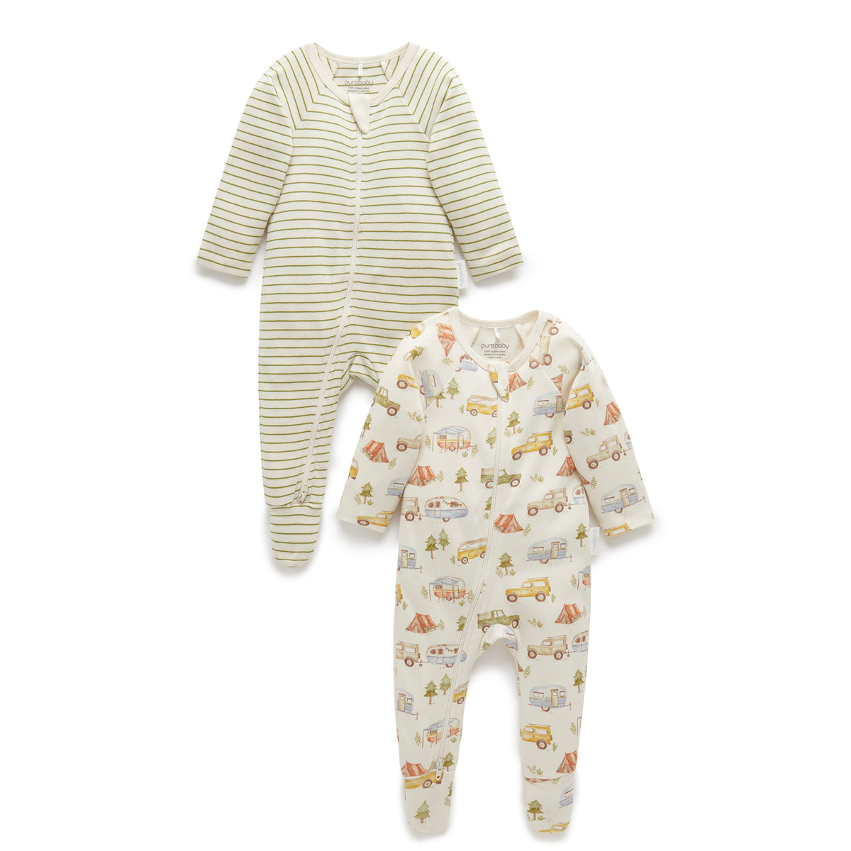 Long Weekend Zip Growsuit (2 Pack)