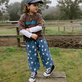 Dusty Star Pants (Blue Gingham)