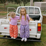 Dusty Star Pants (Pink Gingham)