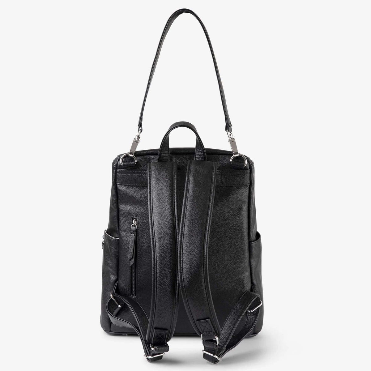 The Frankie Everyday Backpack - Vegan (Black/Silver)