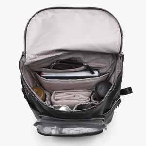 The Frankie Everyday Backpack - Vegan (Black/Silver)