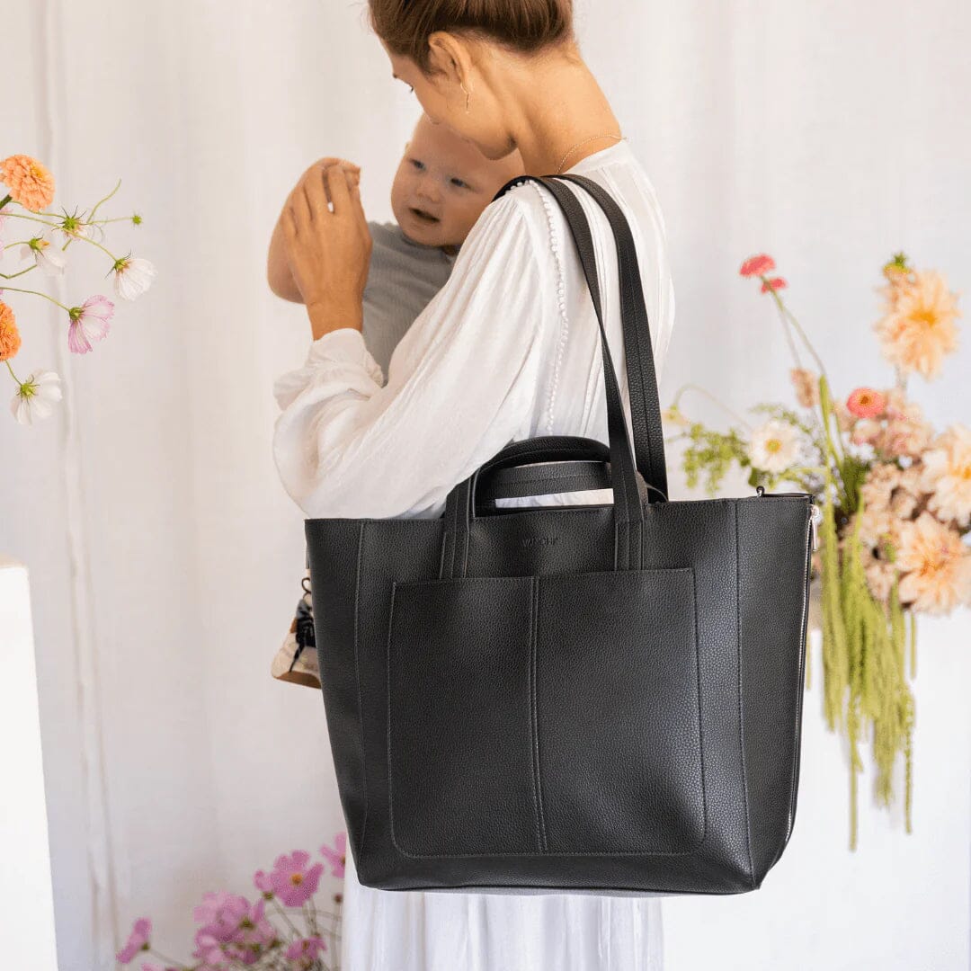 Ida Tote + Organiser (Vegan Black)