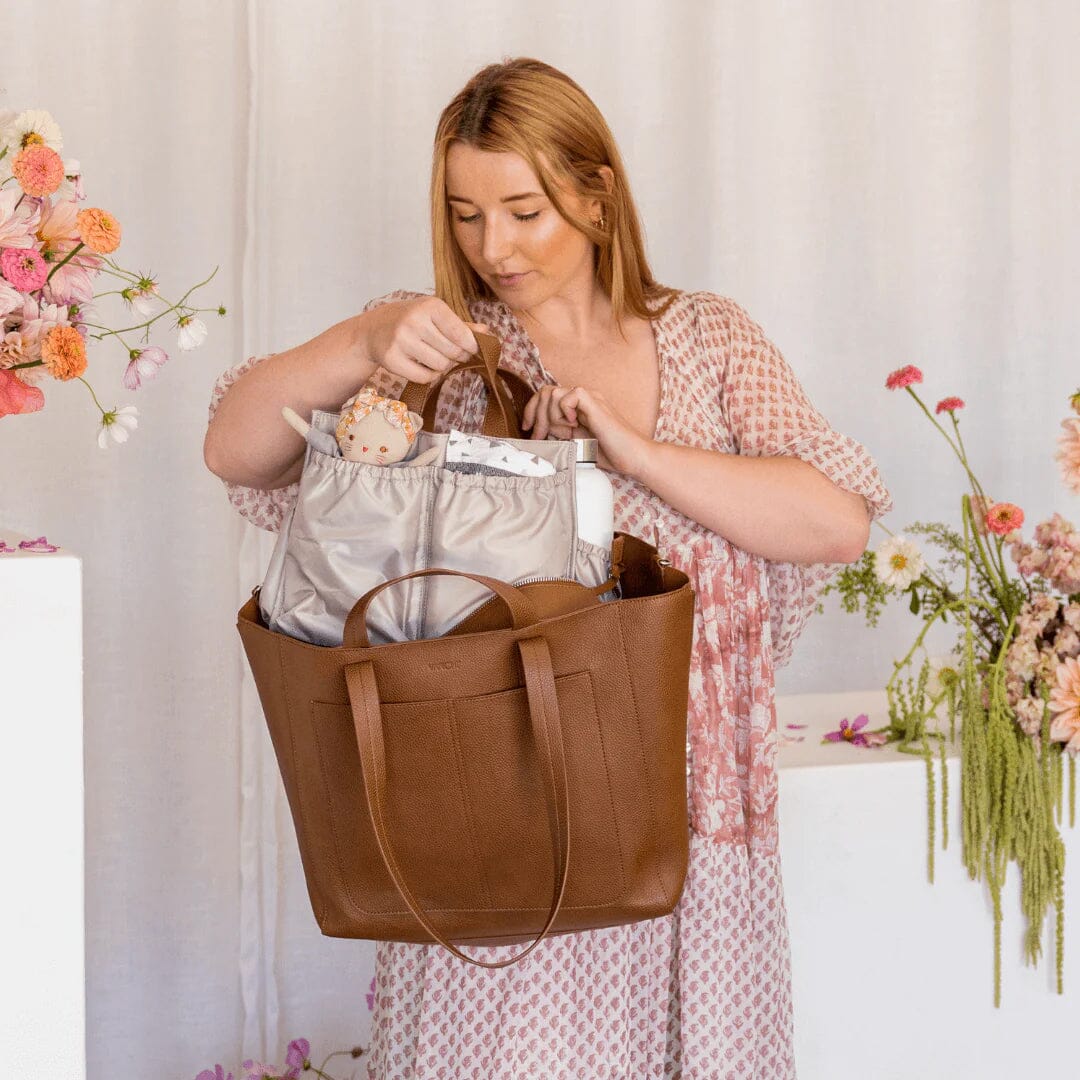 Ida Tote + Organiser (Vegan Tan)