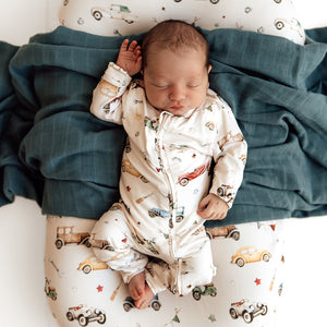 Vintage Cars Snugglesuit Convertible Romper