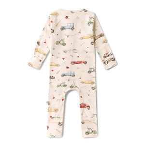Vintage Cars Snugglesuit Convertible Romper