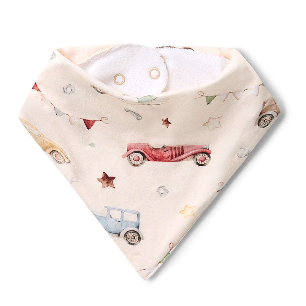 Vintage Cars Dribble Bib