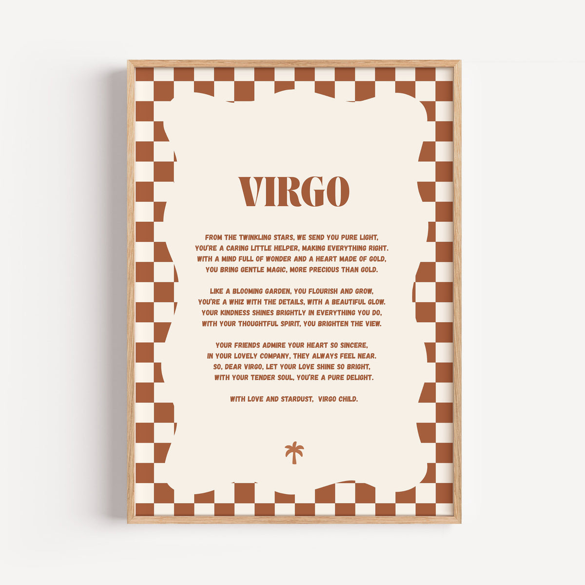 Boho Zodiac A4 Print (Virgo)