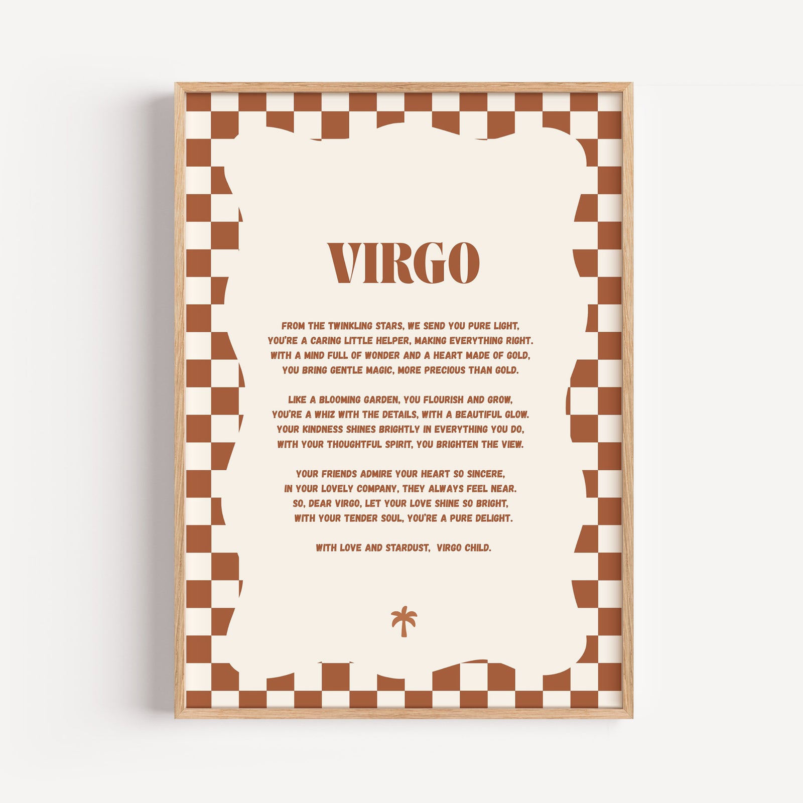 Boho Zodiac A4 Print (Virgo)