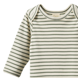 Long Sleeve Bodysuit (Nettle Sailor Stripe)