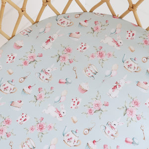 White Rabbit Bassinet Sheet/Change Pad Cover
