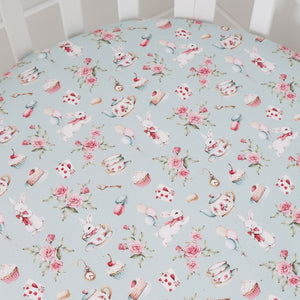 White Rabbit Fitted Cot Sheet