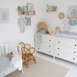 White Rabbit Fitted Cot Sheet