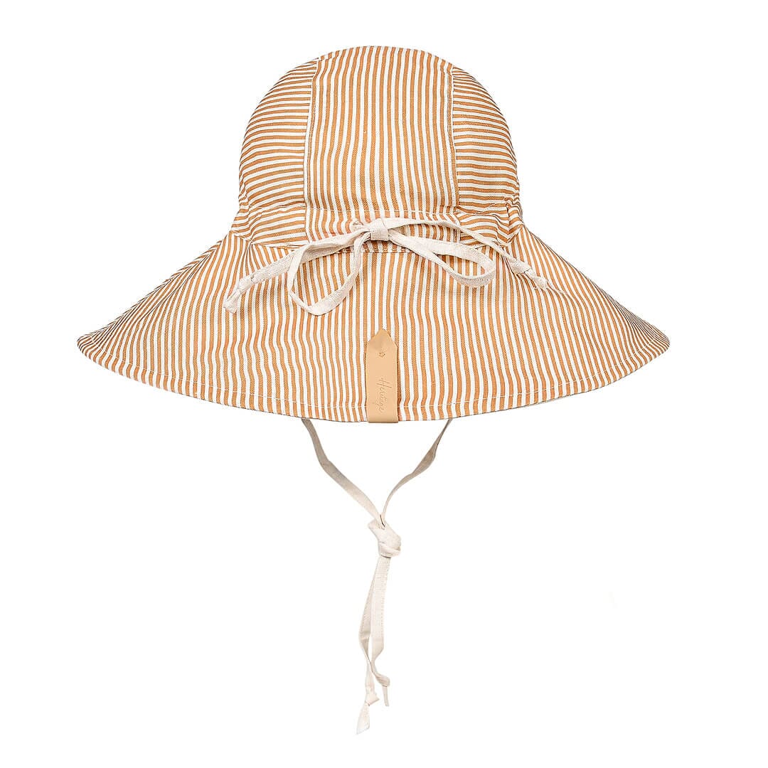 Sightseer Girls Reversible Brimmed Sun Hat (Frankie/Flax)