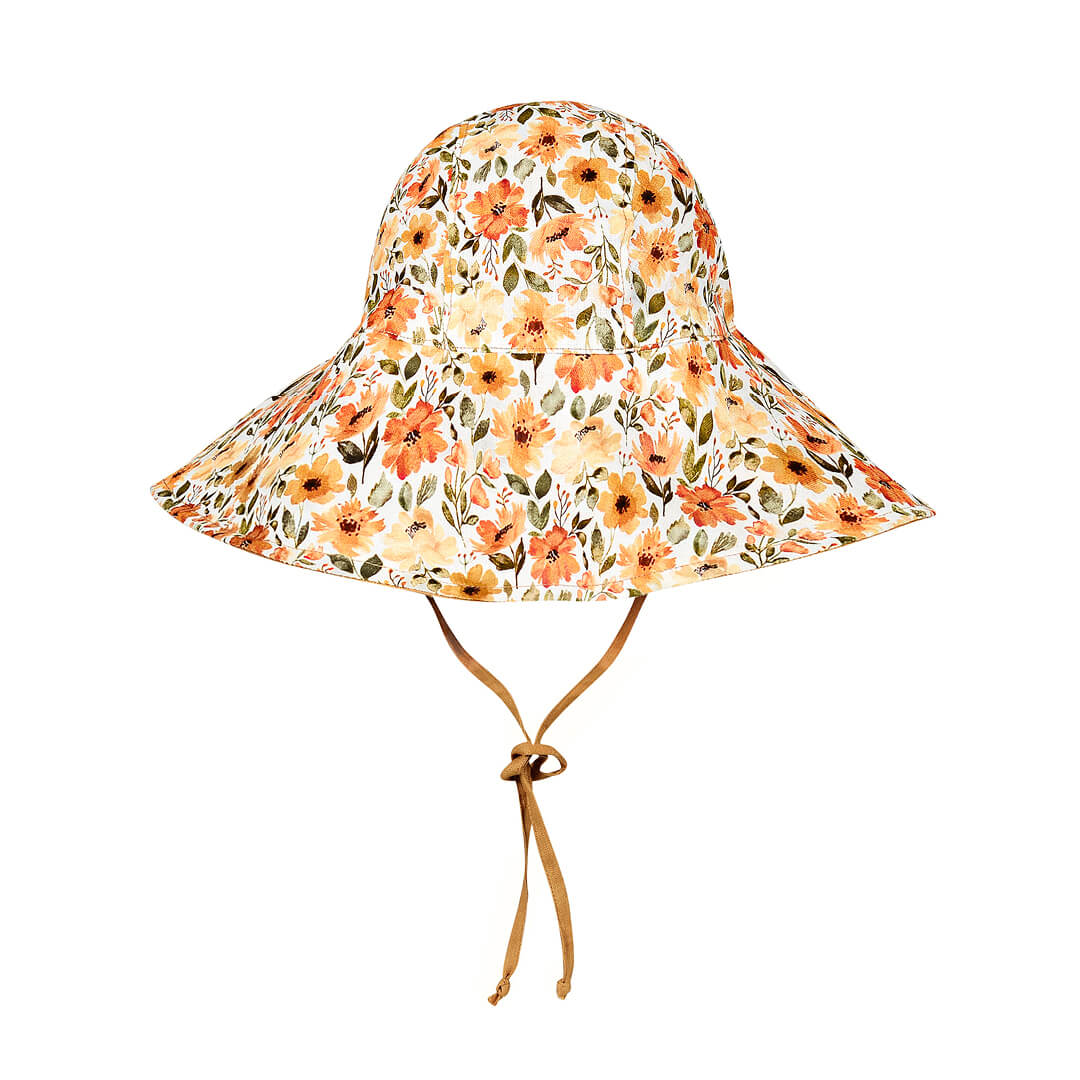 Sightseer Girls Wide-Brimmed Sun Bonnet (Margaret-Maize)