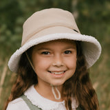 Rib Fleece Lined Bucket Hat (Oatmeal)