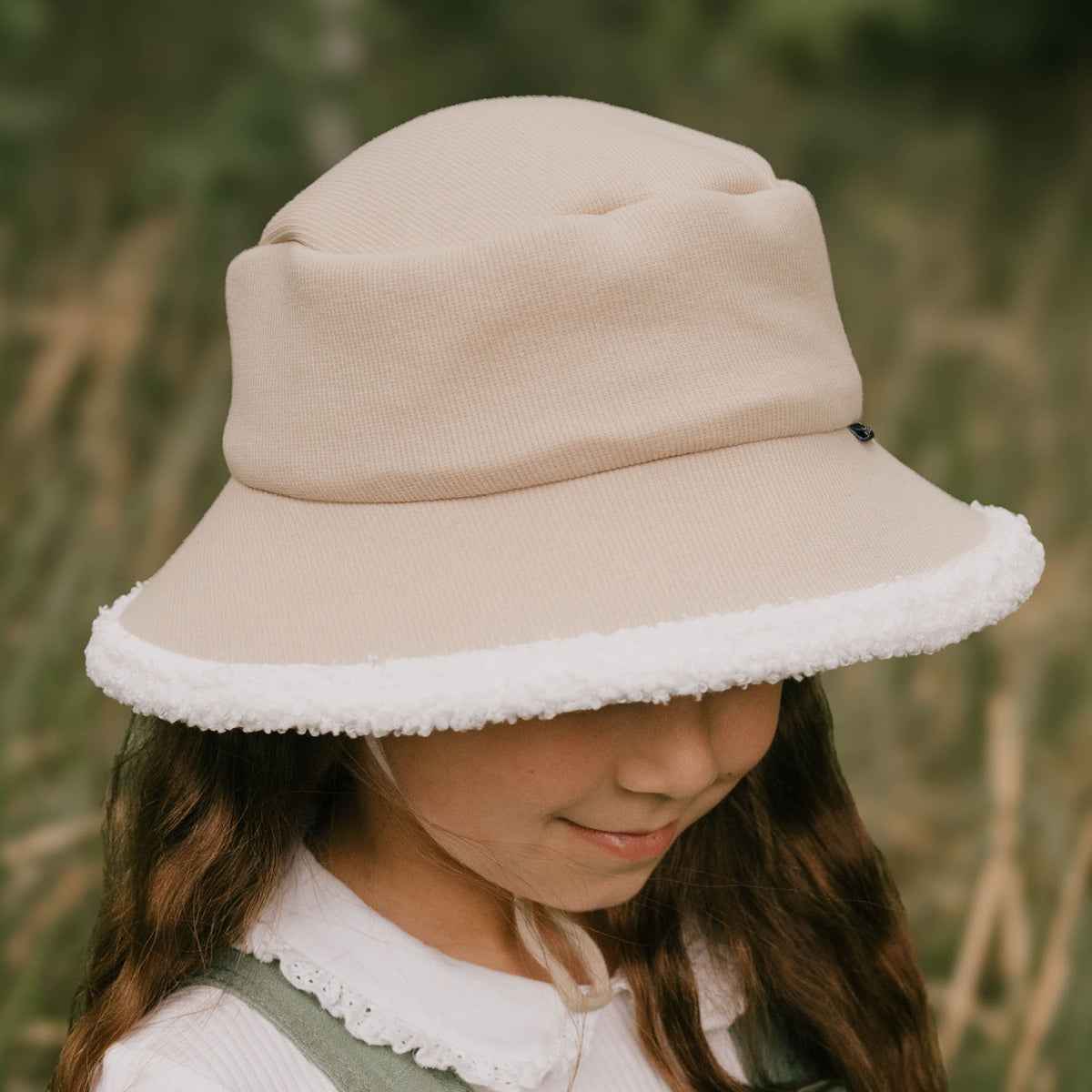 Rib Fleece Lined Bucket Hat (Oatmeal)