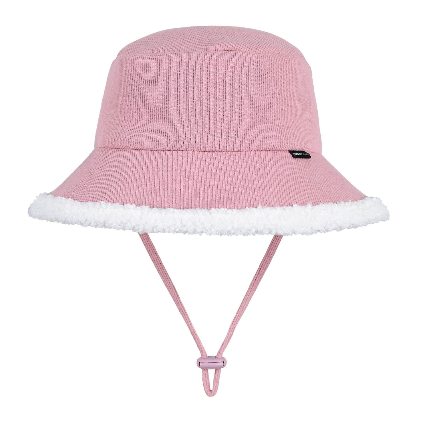 Rib Fleece Lined Bucket Hat (Rosewood)