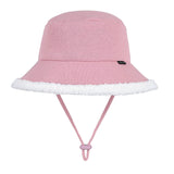 Rib Fleece Lined Bucket Hat (Rosewood)