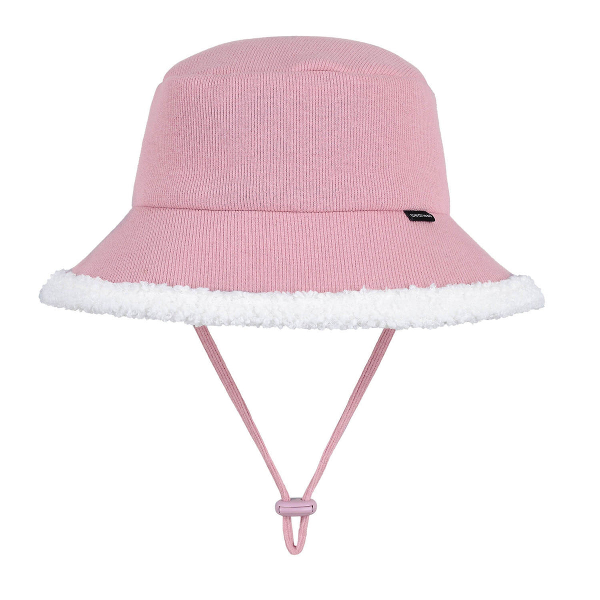 Rib Fleece Lined Bucket Hat (Rosewood)
