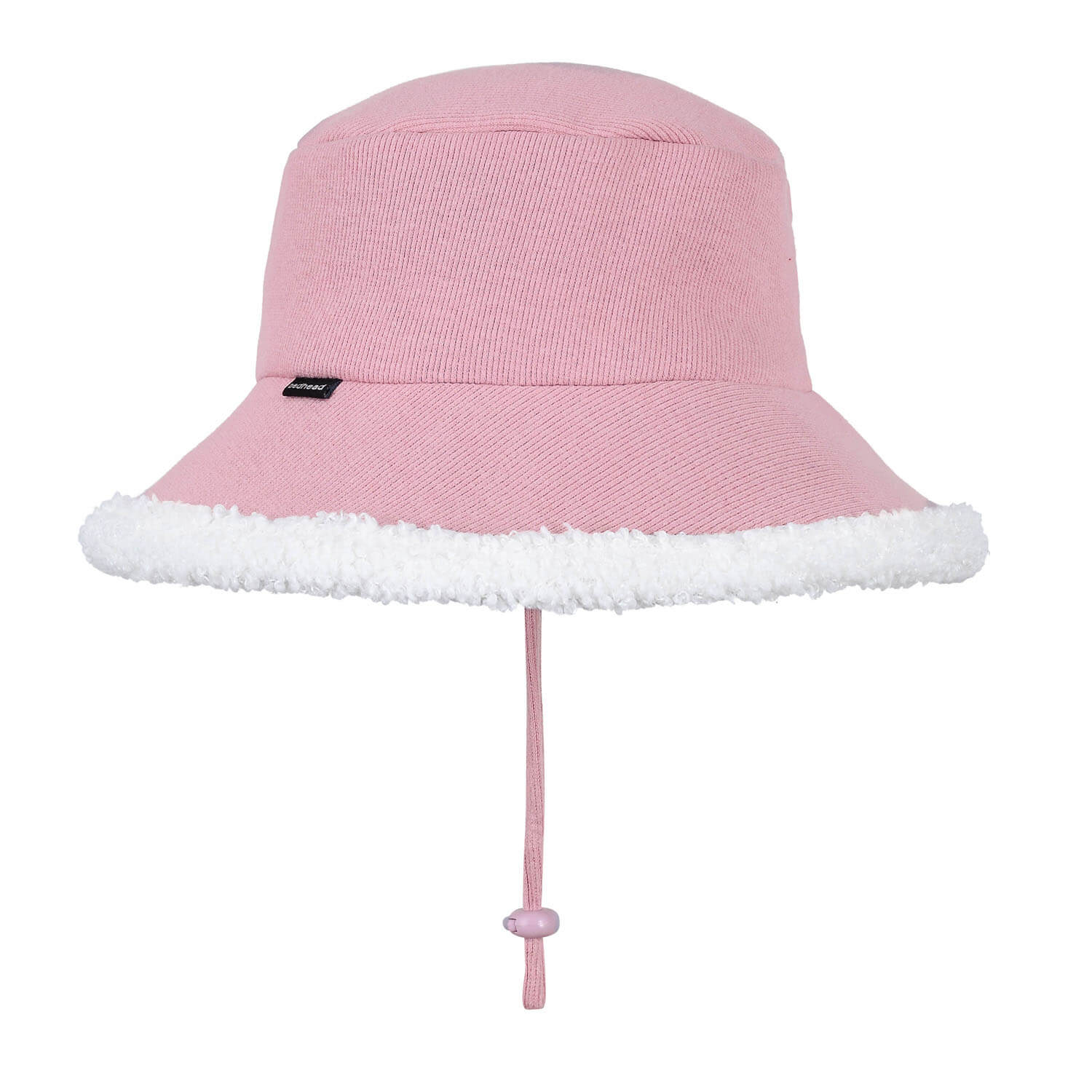 Rib Fleece Lined Bucket Hat (Rosewood)