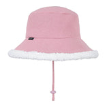 Rib Fleece Lined Bucket Hat (Rosewood)