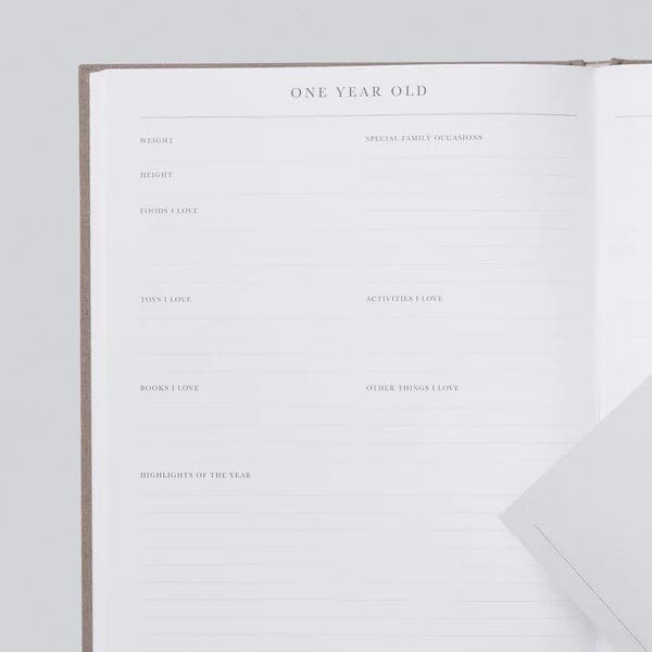 Baby Journal Birth to 5 Years (Oatmeal)