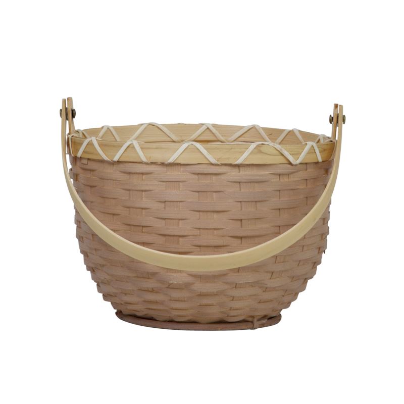 Small Blossom Basket - Light Grey