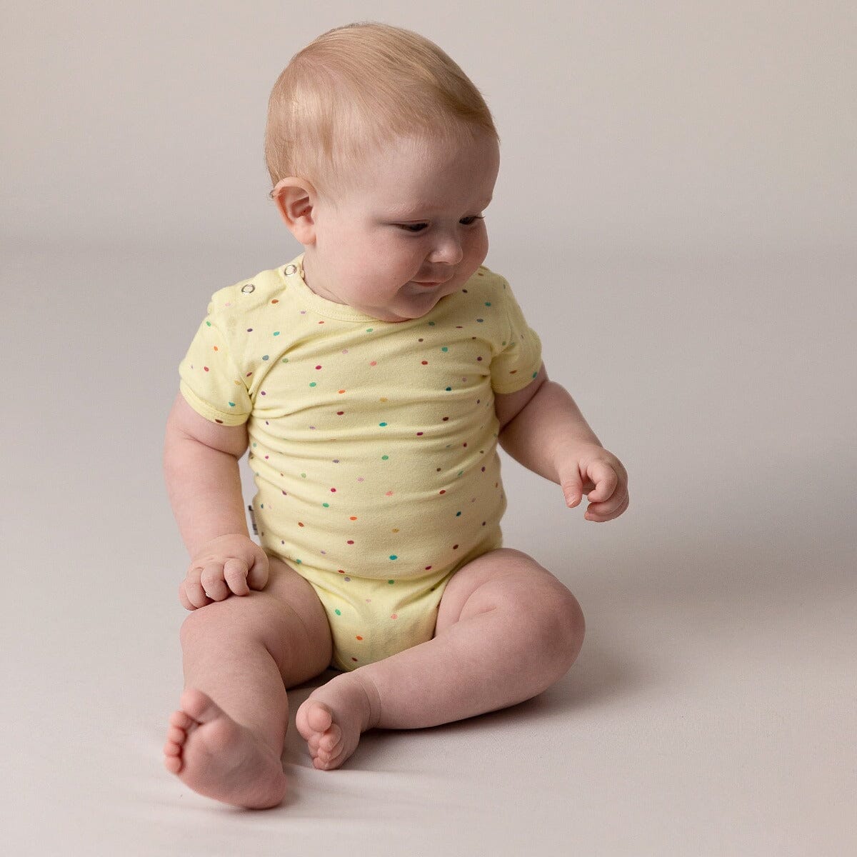 Dot SS Bodysuit (Lemon)