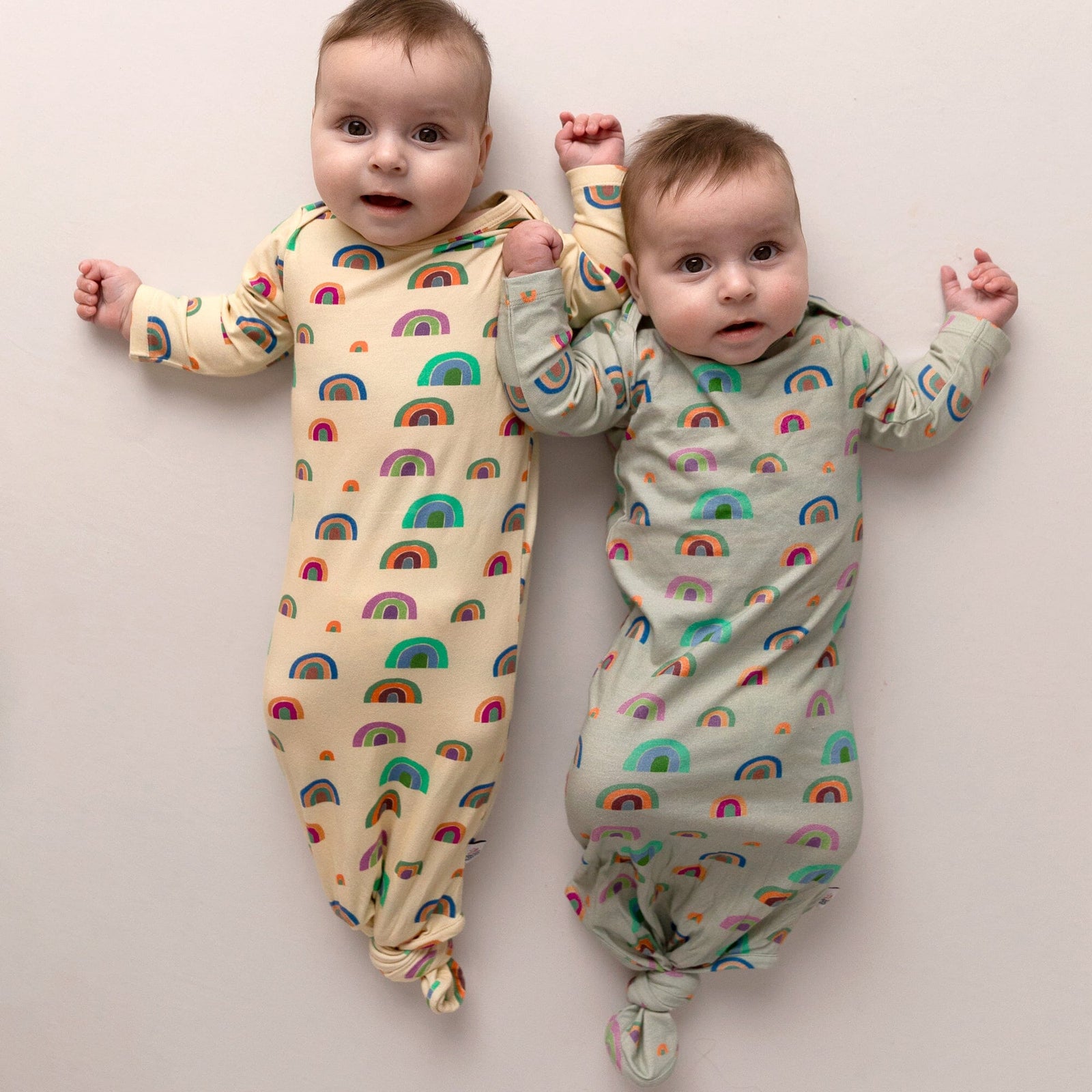 Rainbow Sleepsuit (Sage)